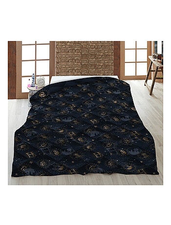 Harry Potter - Couette Imprimée Enfant Réversible Poudlard - Couverture 140x200 cm