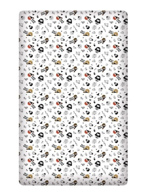 Harry Potter - Drap Housse Enfant Coton Chibi - Literie 90 x 190 / 200 cm - Kiabi