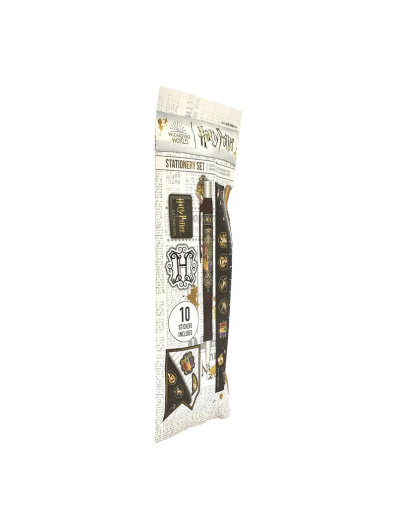 Harry Potter - Ensemble de papeterie motif/style Poudlard Noir - Kiabi
