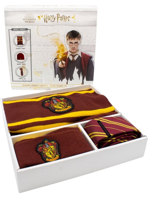 Harry Potter - Ensemble écharpe et bonnet motif/style Gryffondor - Kiabi