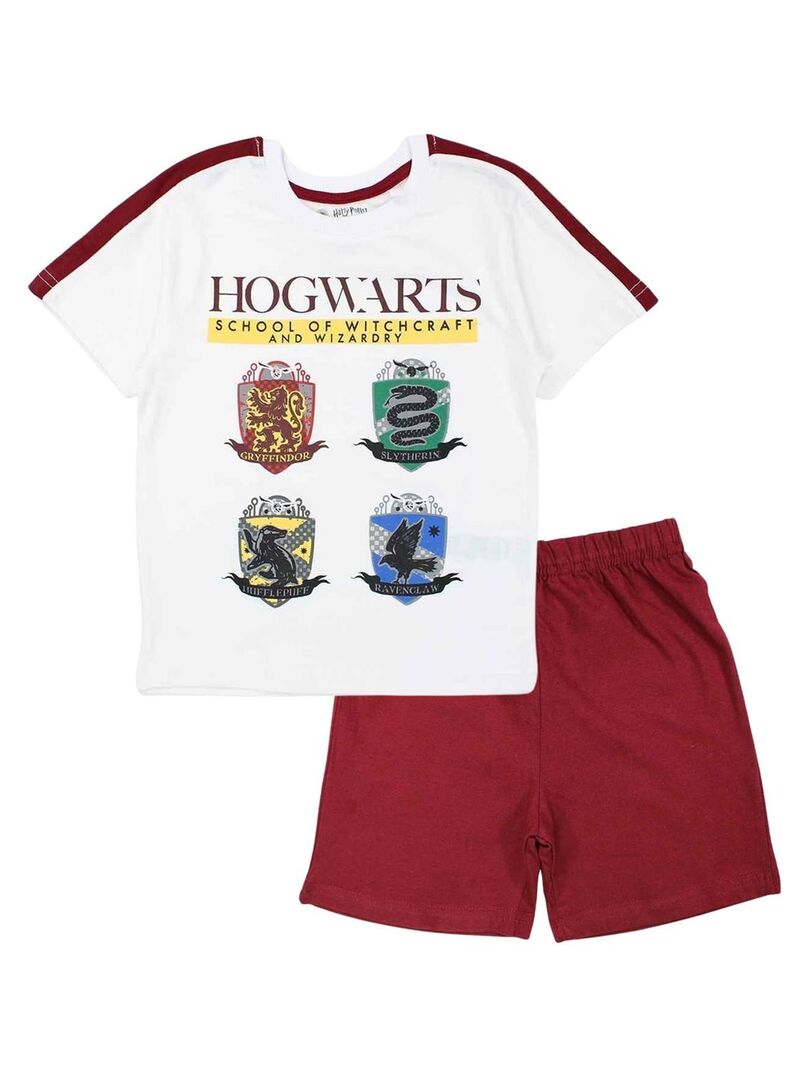 Harry Potter - Ensemble ​​T-shirt short garçon Imprimé Harry Potter Blanc - Kiabi