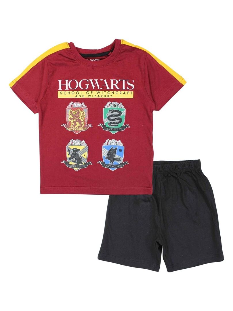 Harry Potter - Ensemble ​​T-shirt short garçon Imprimé Harry Potter Bordeaux - Kiabi