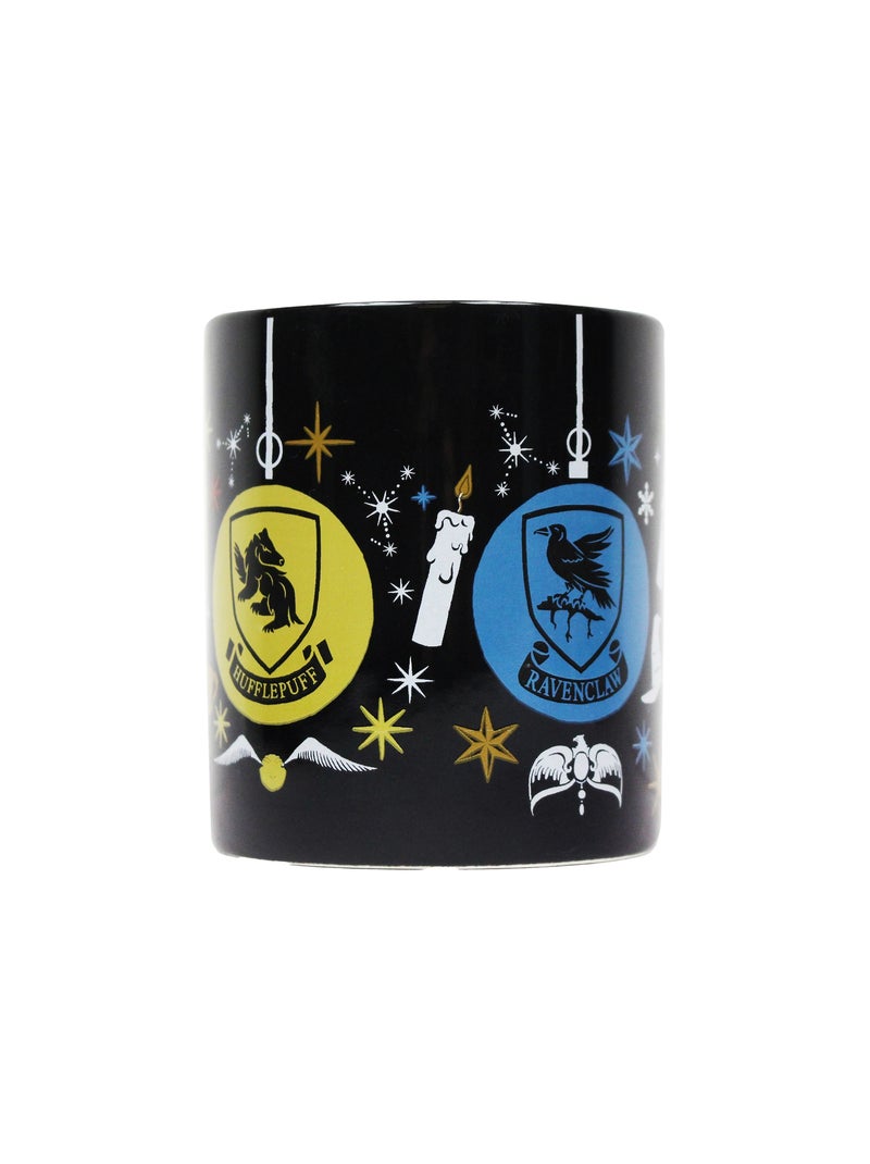 Harry Potter - Mug Noël motif/style Boule de Noël HOGWARTS CREST AND FOUR HOUSES Noir - Kiabi