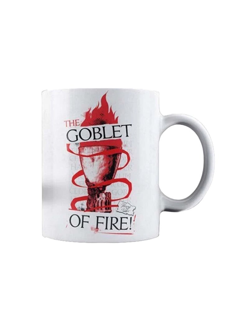 Harry Potter - Mug THE GOBLET OF FIRE Blanc Rouge Noir - Kiabi