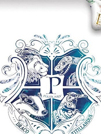 Harry Potter - Parure de Lit Enfant Blason Poudlard - Housse de Couette 140x200 cm Taie 63x63 cm