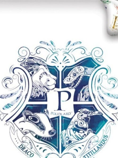 Harry Potter - Parure de Lit Enfant Blason Poudlard - Housse de Couette 140x200 cm Taie 63x63 cm - Kiabi