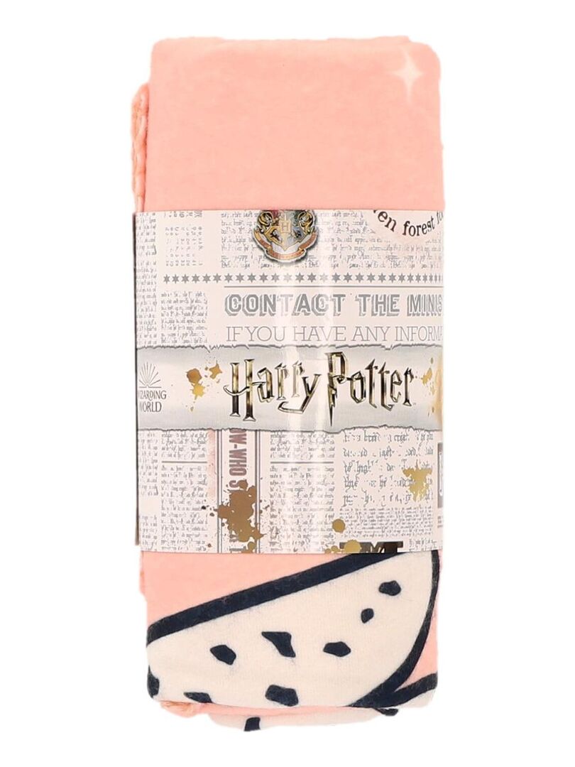 HARRY POTTER - Plaid Harry Potter Hedwige 110x130 cm - 100% Polyester -  Rose - Rose - Kiabi - 21.90€