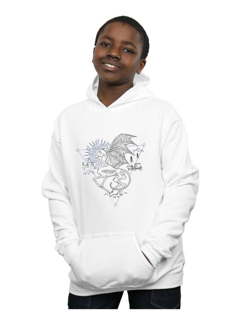 Harry Potter - Sweat à capuche Blanc - Kiabi