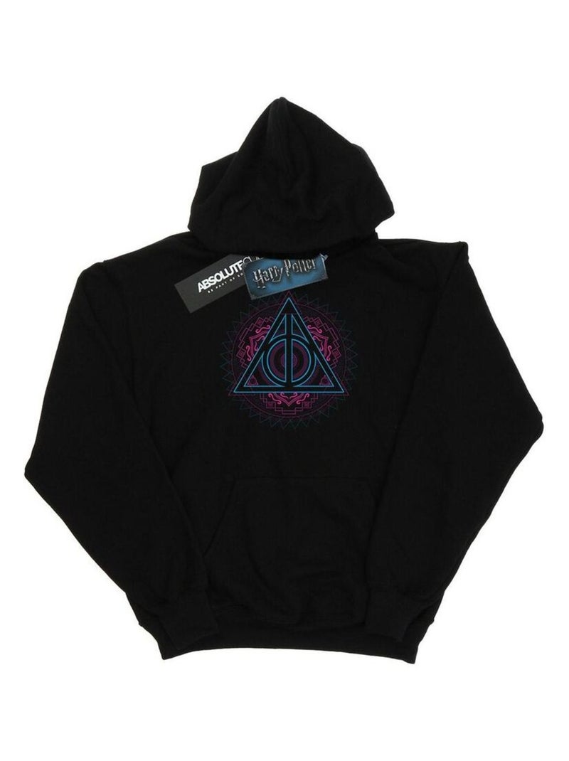 Harry Potter - Sweat à capuche DEATHLY HALLOWS Noir - Kiabi