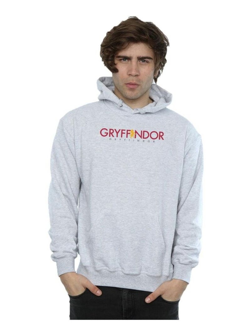 Harry Potter - Sweat à capuche GRYFFINDOR Gris chiné - Kiabi