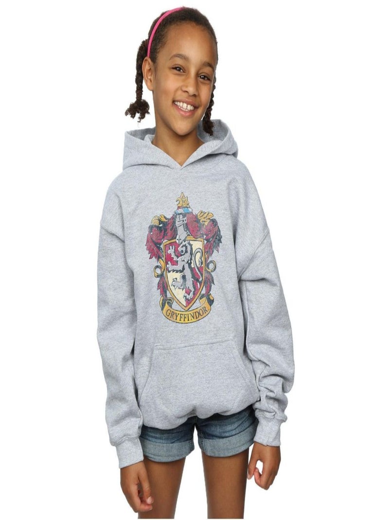 Harry Potter - Sweat à capuche GRYFFINDOR Gris chiné - Kiabi
