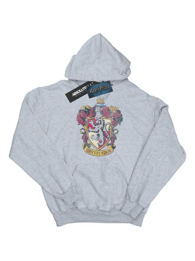Harry Potter - Sweat à capuche GRYFFINDOR Gris chiné - Kiabi