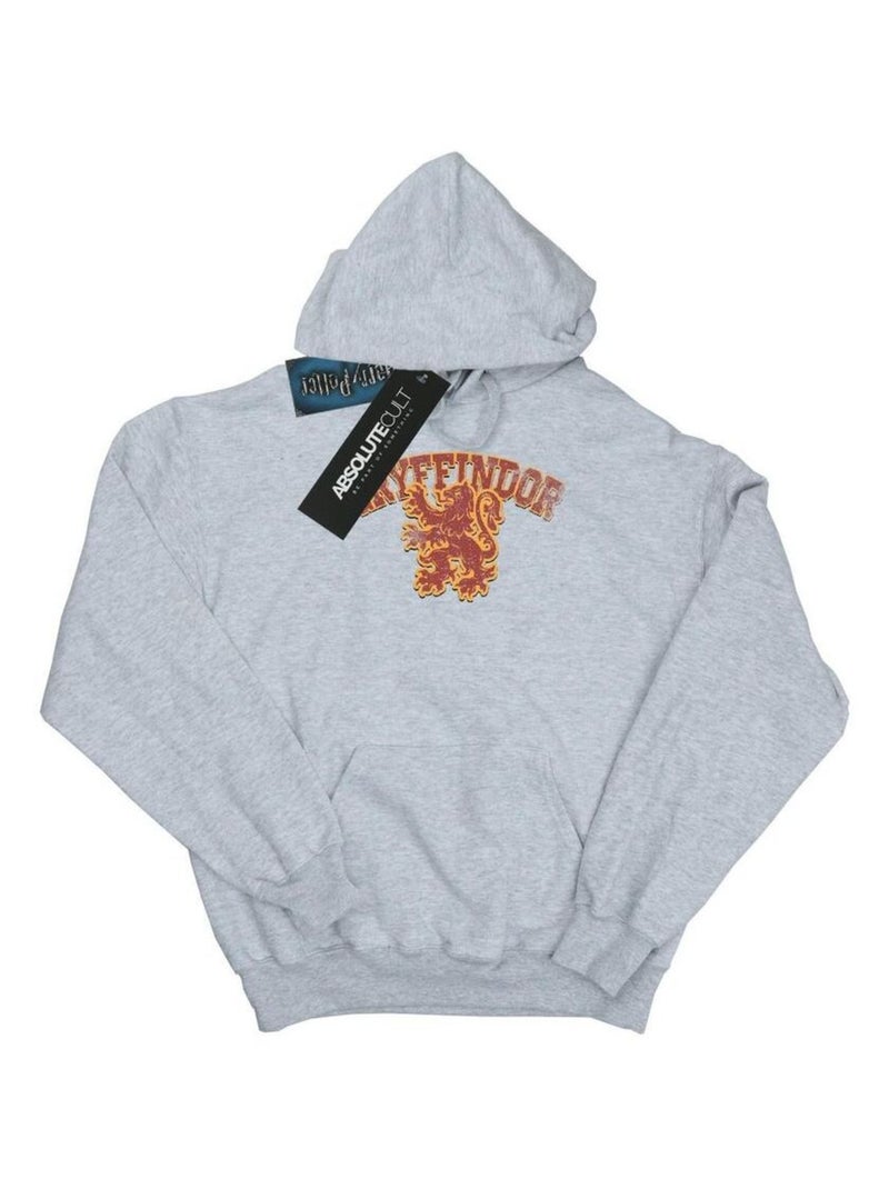 Harry Potter - Sweat à capuche GRYFFINDOR Gris chiné - Kiabi