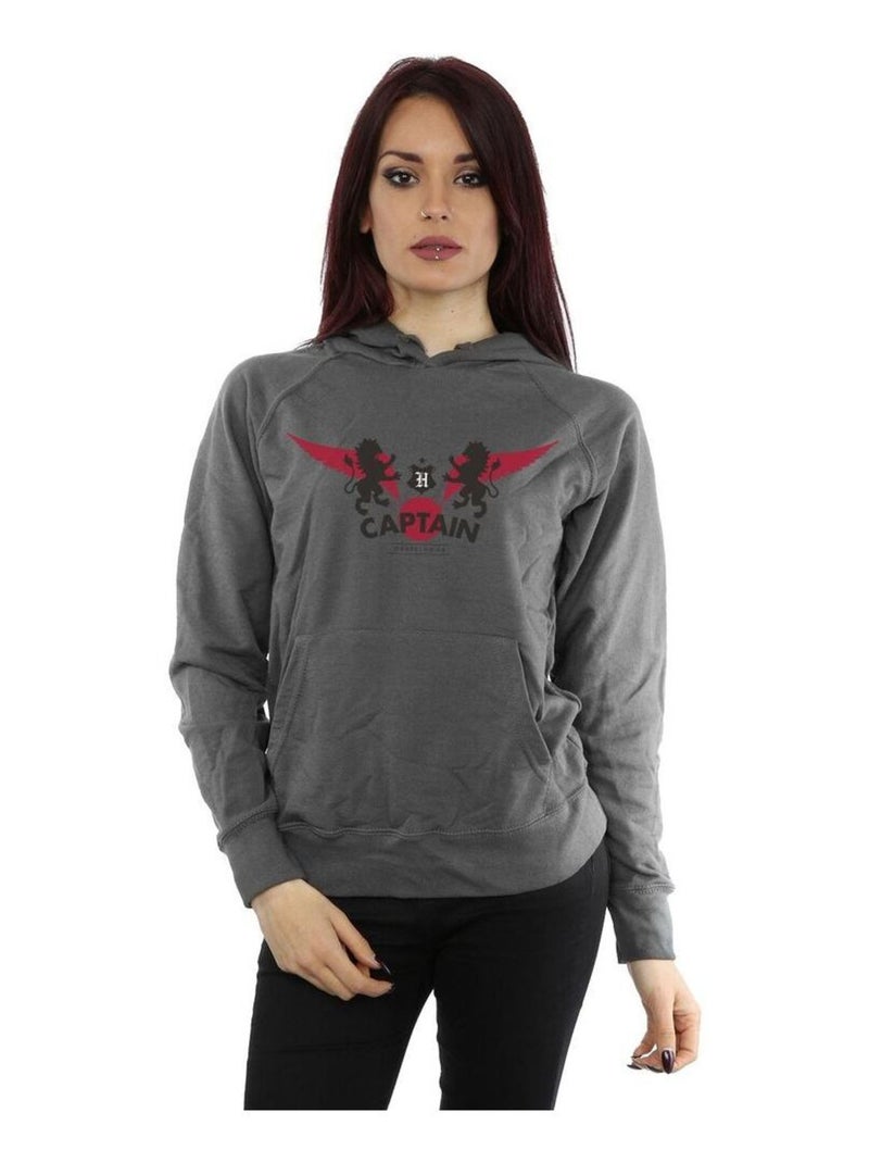 Harry Potter - Sweat à capuche GRYFFINDOR Gris Noir - Kiabi