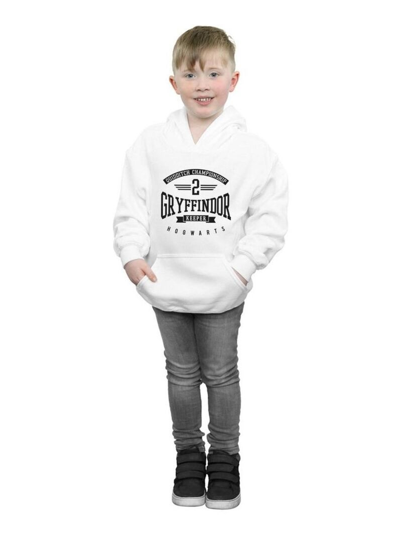 Harry Potter - Sweat à capuche GRYFFINDOR KEEPER Blanc - Kiabi
