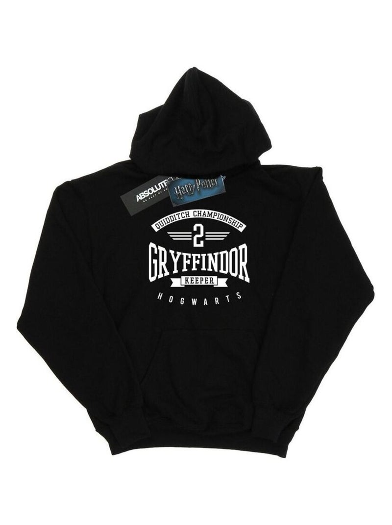 Harry Potter - Sweat à capuche GRYFFINDOR KEEPER Noir - Kiabi