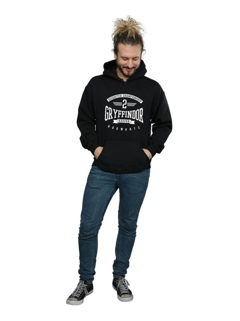 Harry Potter - Sweat à capuche GRYFFINDOR KEEPER Noir - Kiabi