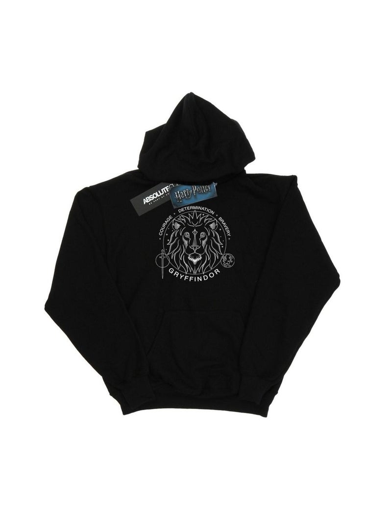 Harry Potter - Sweat à capuche GRYFFINDOR Noir - Kiabi