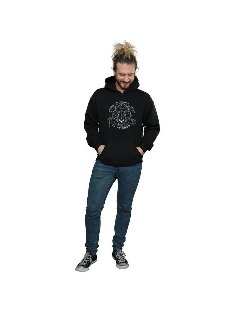 Harry Potter - Sweat à capuche GRYFFINDOR Noir - Kiabi