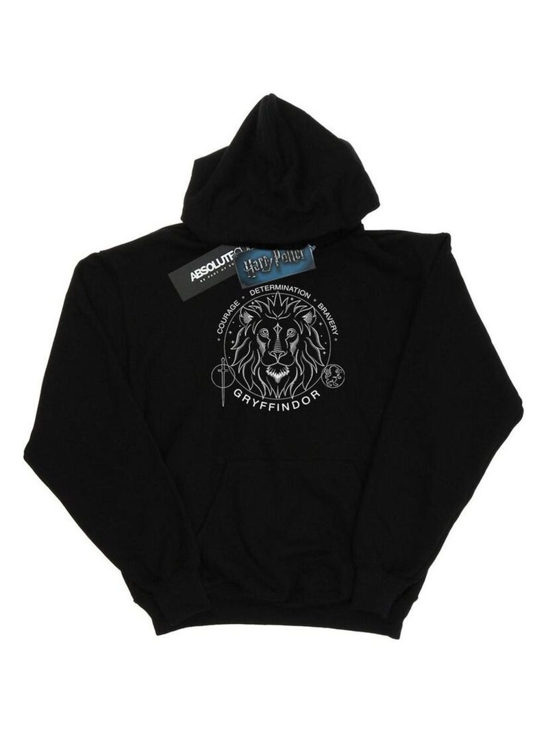Harry Potter - Sweat à capuche GRYFFINDOR Noir - Kiabi