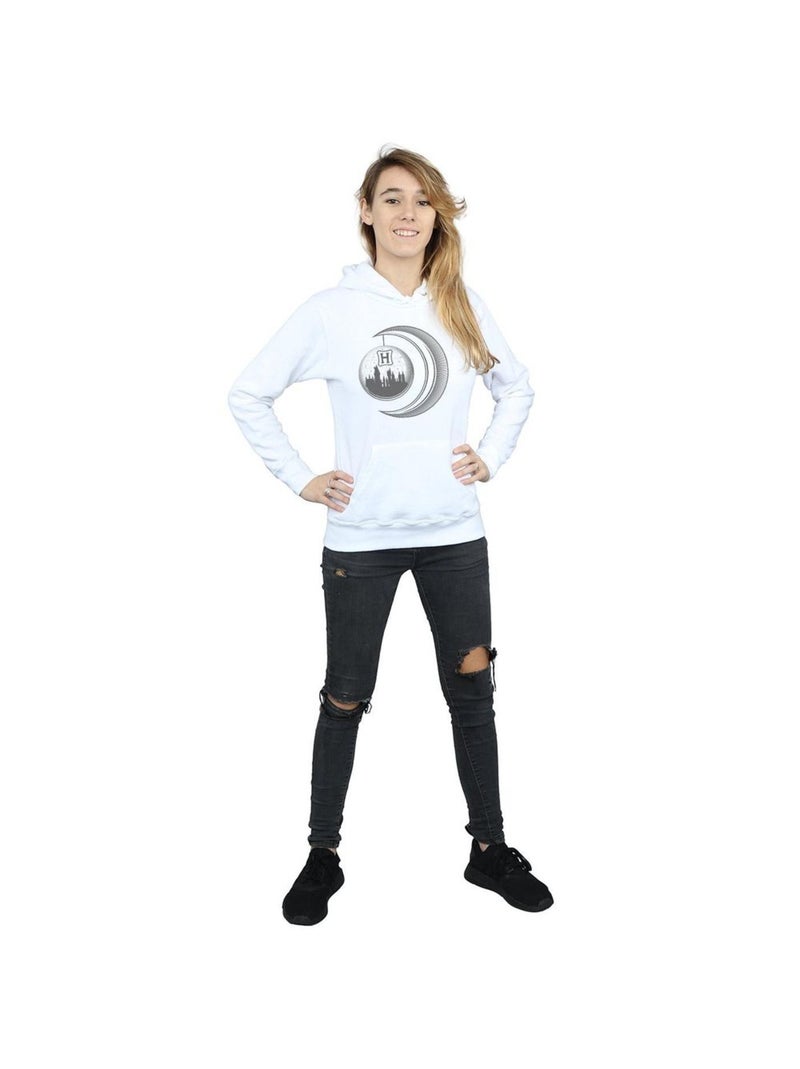 Harry Potter - Sweat à capuche HOGWARTS Blanc - Kiabi