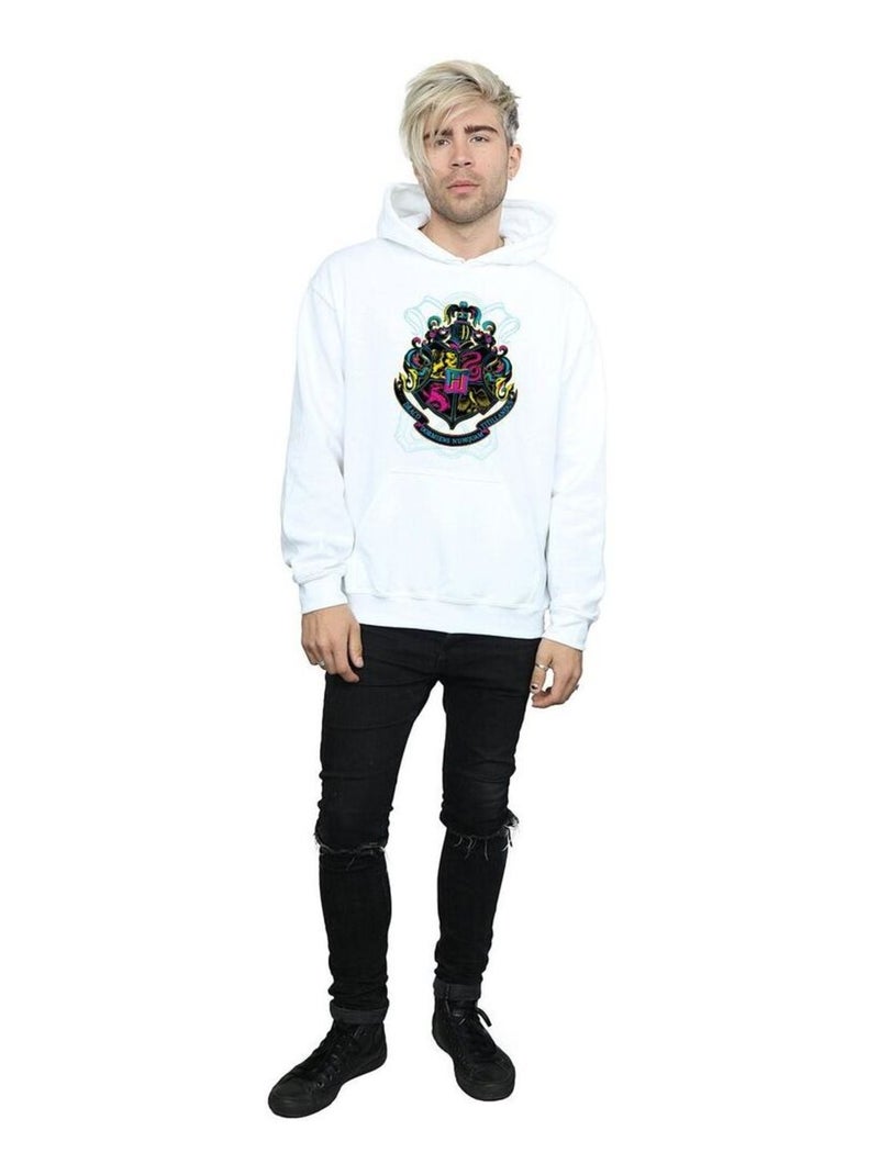 Harry Potter - Sweat à capuche HOGWARTS Blanc - Kiabi
