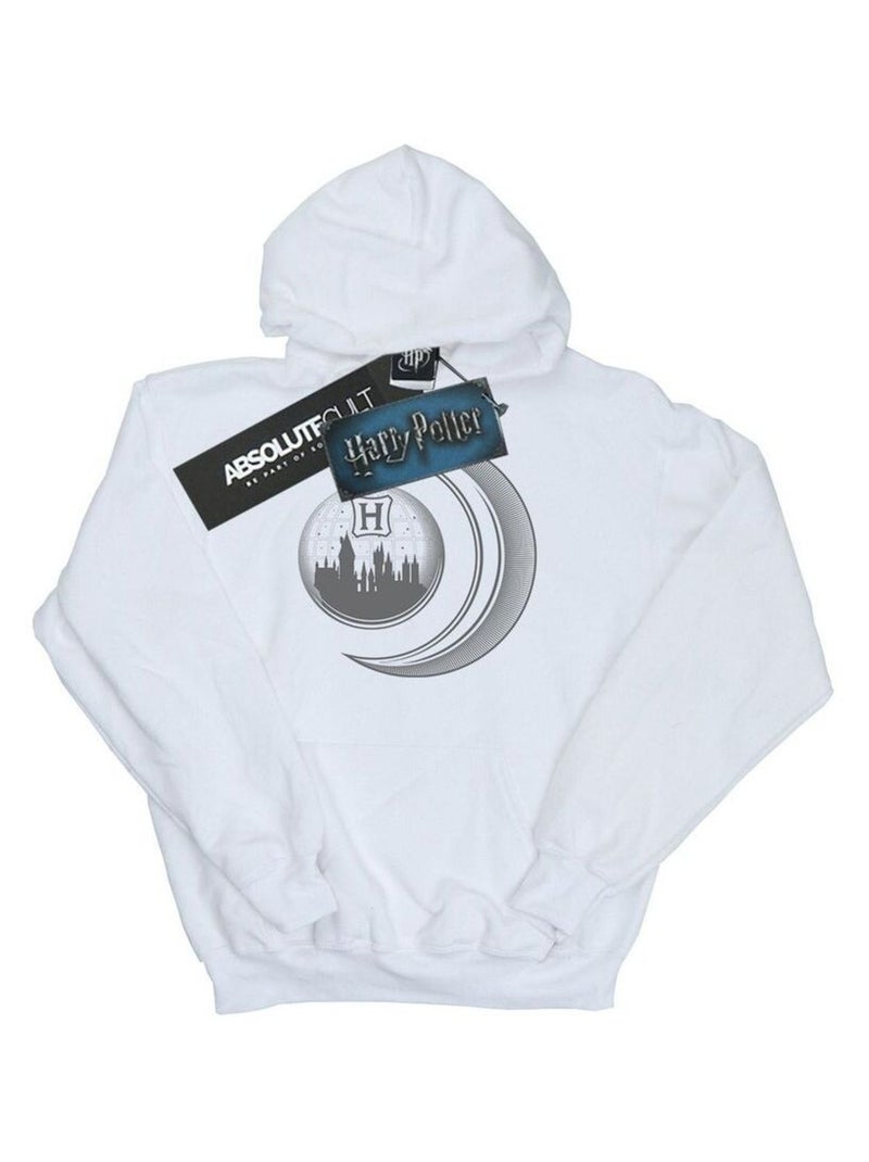 Harry Potter - Sweat à capuche HOGWARTS Blanc - Kiabi