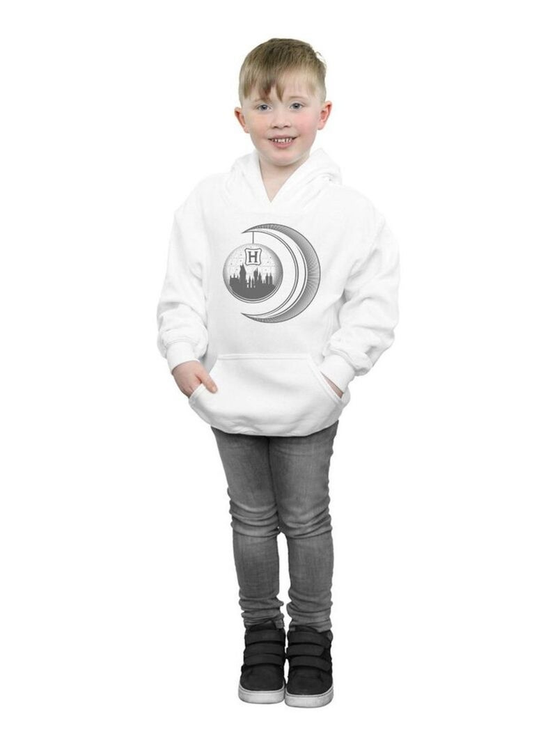 Harry Potter - Sweat à capuche HOGWARTS Blanc - Kiabi