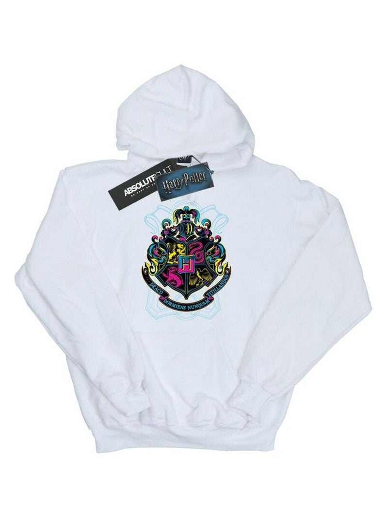 Harry Potter - Sweat à capuche HOGWARTS Blanc - Kiabi