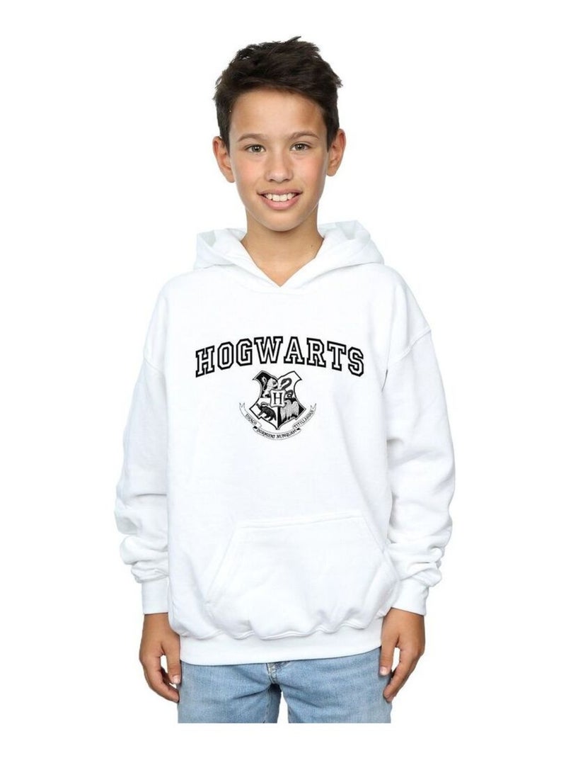Harry Potter - Sweat à capuche HOGWARTS Blanc - Kiabi