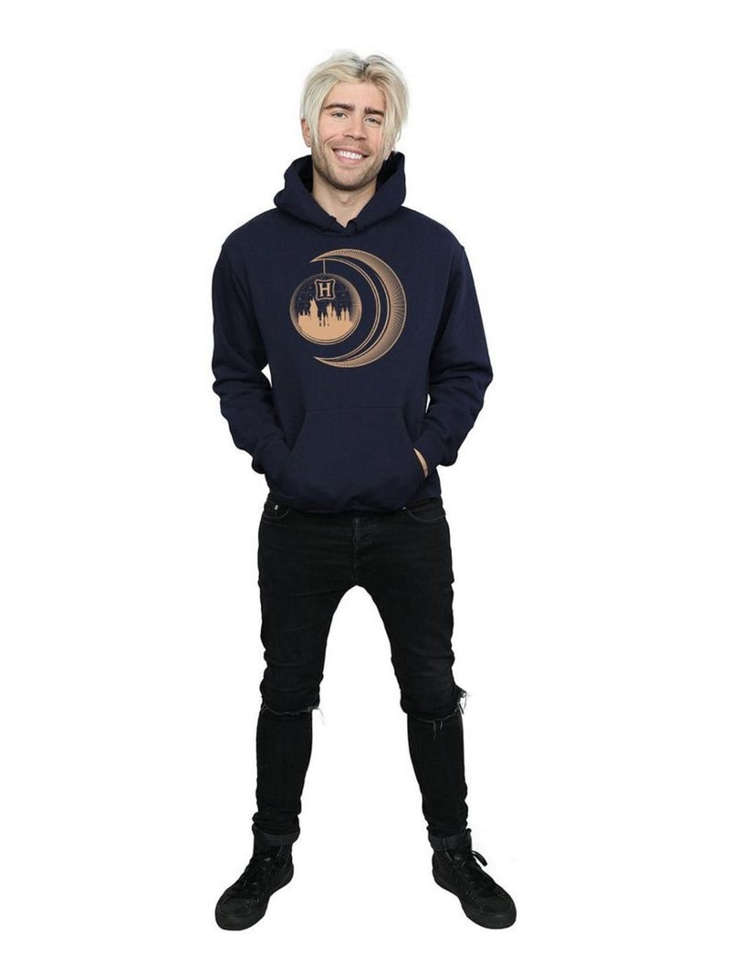 Harry Potter - Sweat à capuche HOGWARTS Bleu marine - Kiabi