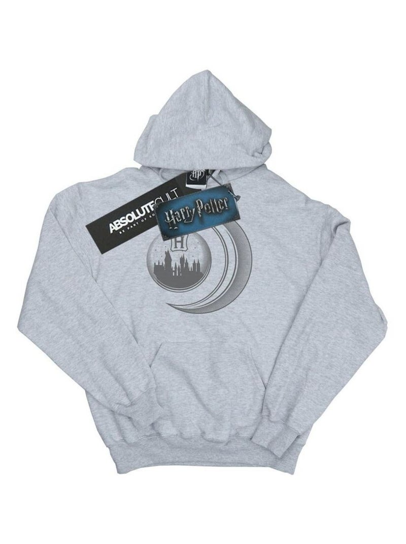 Harry Potter - Sweat à capuche HOGWARTS Gris chiné - Kiabi