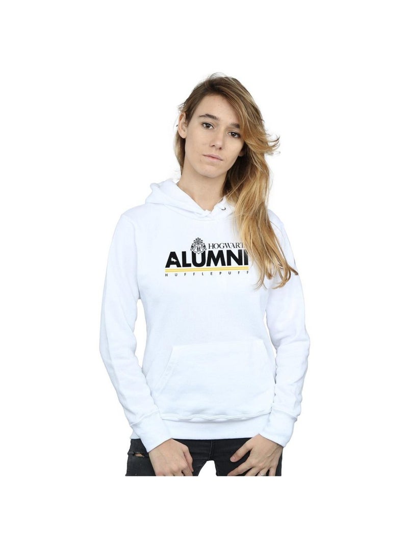 Harry Potter - Sweat à capuche HOGWARTS HUFFLEPUFF Blanc - Kiabi
