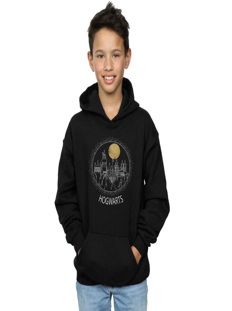 Harry Potter - Sweat à capuche HOGWARTS Noir - Kiabi