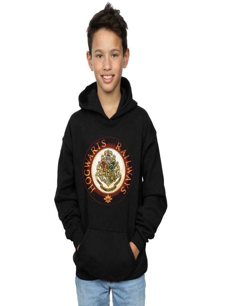 Harry Potter - Sweat à capuche HOGWARTS Noir - Kiabi