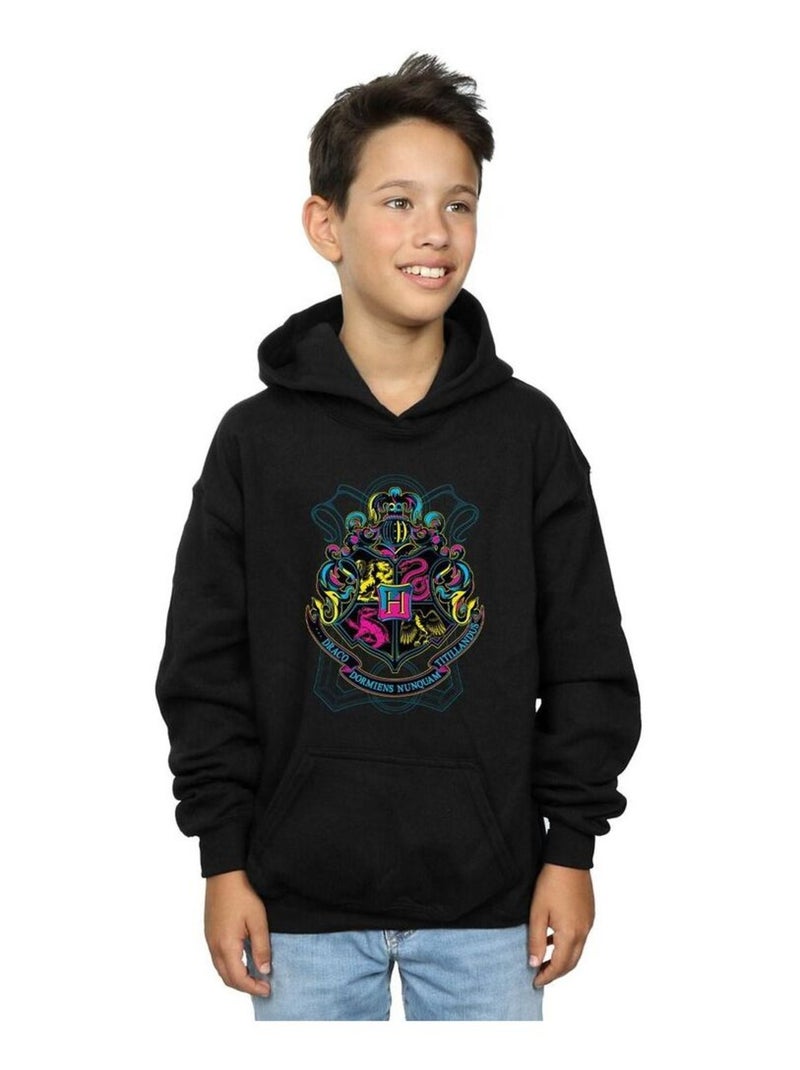 Harry Potter - Sweat à capuche HOGWARTS Noir - Kiabi