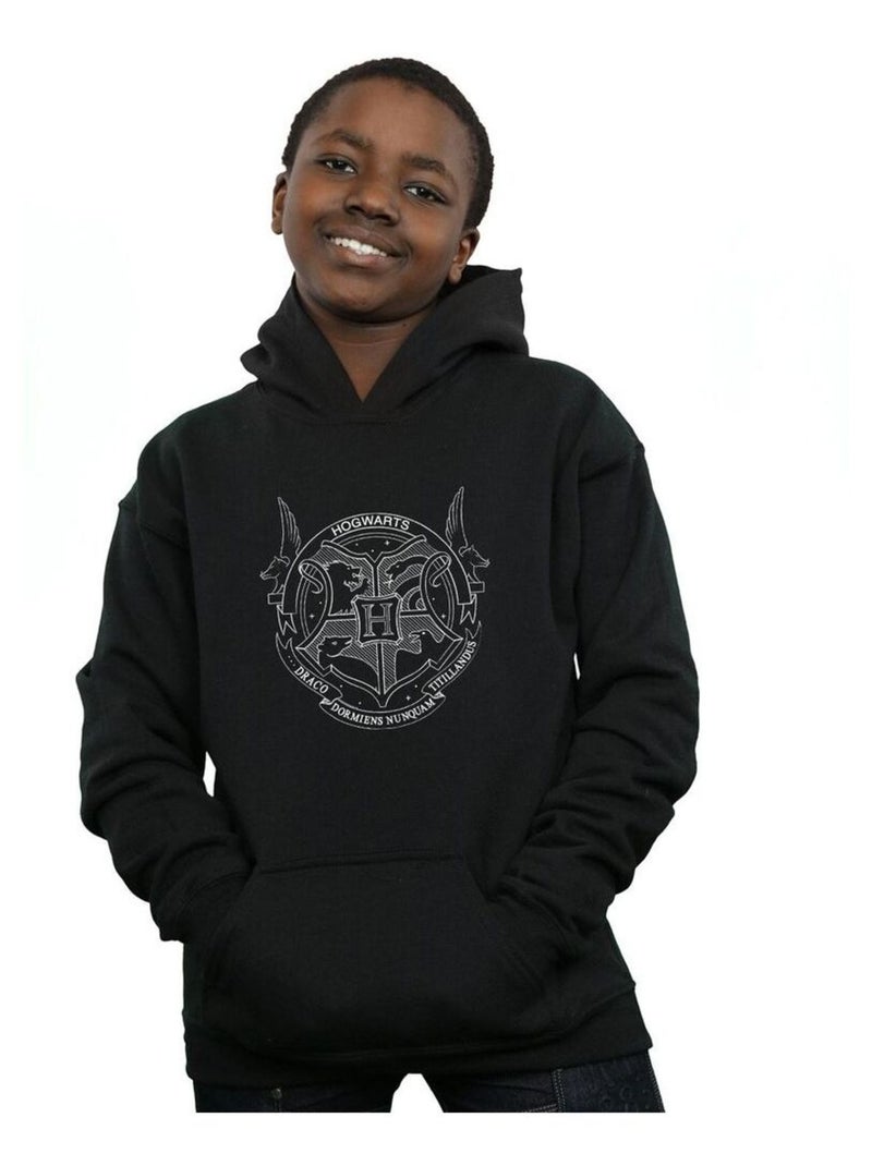 Harry Potter - Sweat à capuche HOGWARTS Noir - Kiabi