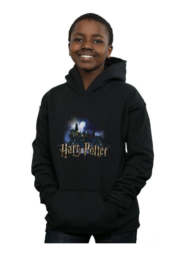 Harry Potter - Sweat à capuche HOGWARTS Noir - Kiabi