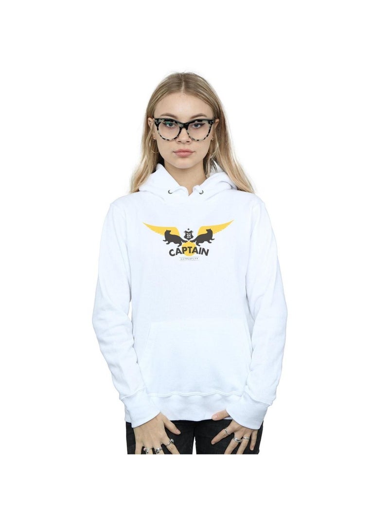 Harry Potter - Sweat à capuche HUFFLEPUFF Blanc - Kiabi