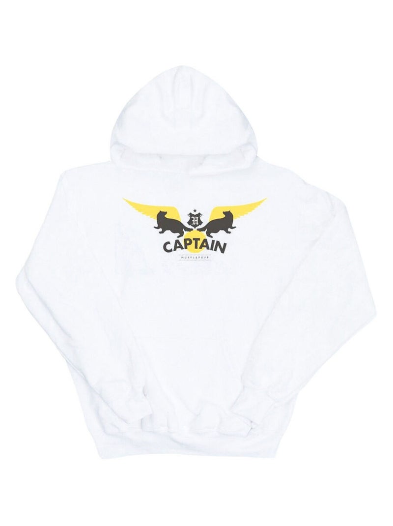 Harry Potter - Sweat à capuche HUFFLEPUFF Blanc - Kiabi