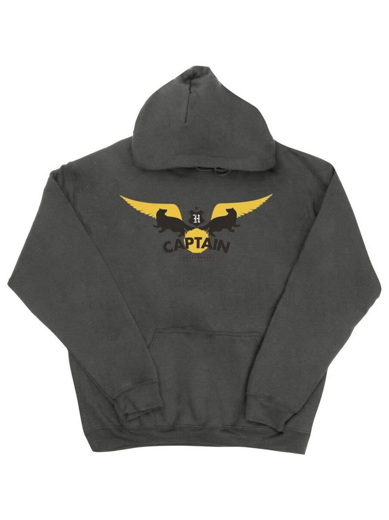 Harry Potter - Sweat à capuche HUFFLEPUFF Gris Noir - Kiabi