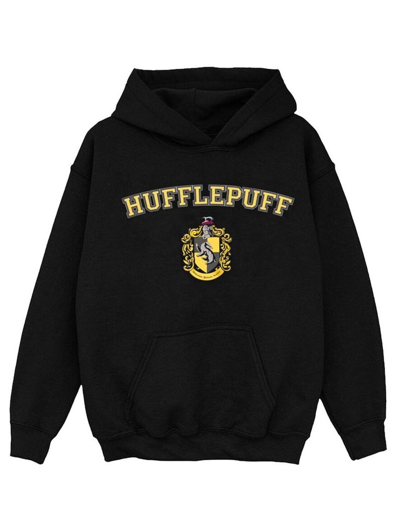 Harry Potter - Sweat à capuche HUFFLEPUFF Noir - Kiabi