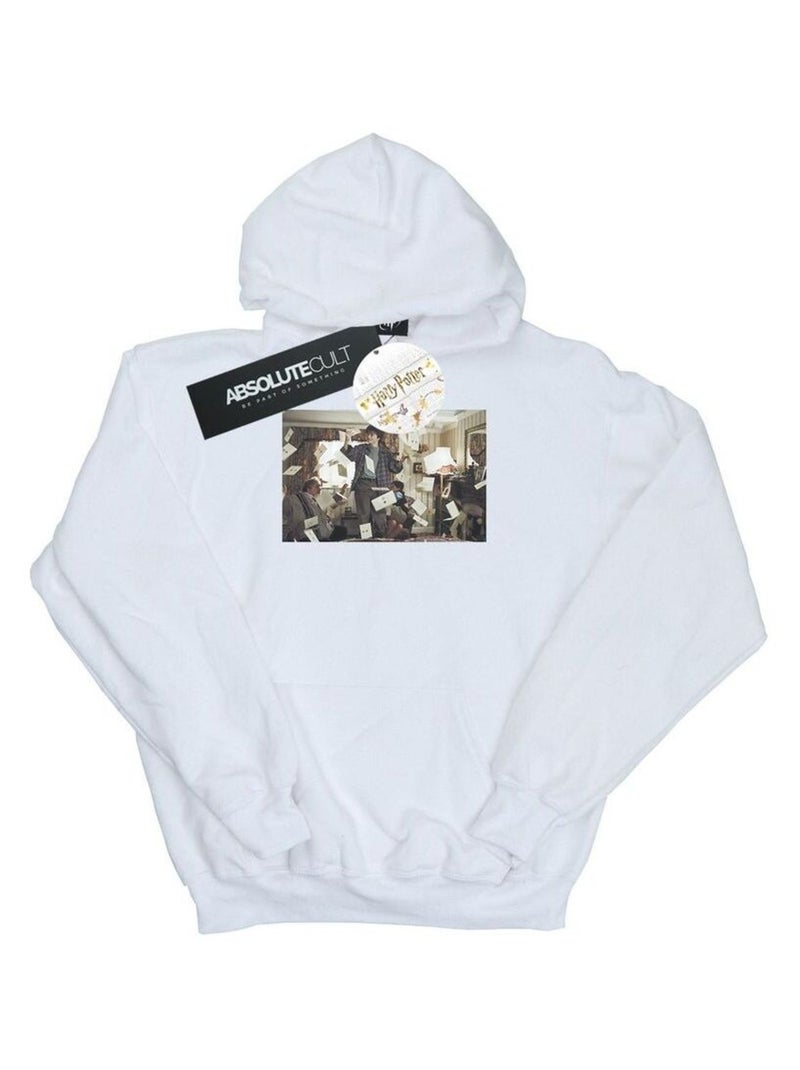Harry Potter - Sweat à capuche LETTER FROM HOGWARTS Blanc - Kiabi