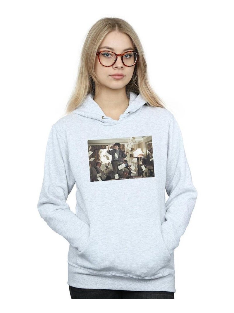 Harry Potter - Sweat à capuche LETTER FROM HOGWARTS Gris chiné - Kiabi