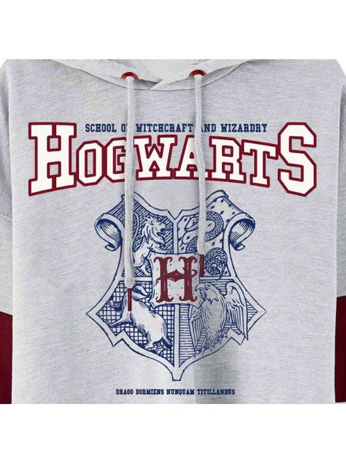 Harry Potter - Sweat à capuche motif/style emblème de Poudlard - Kiabi