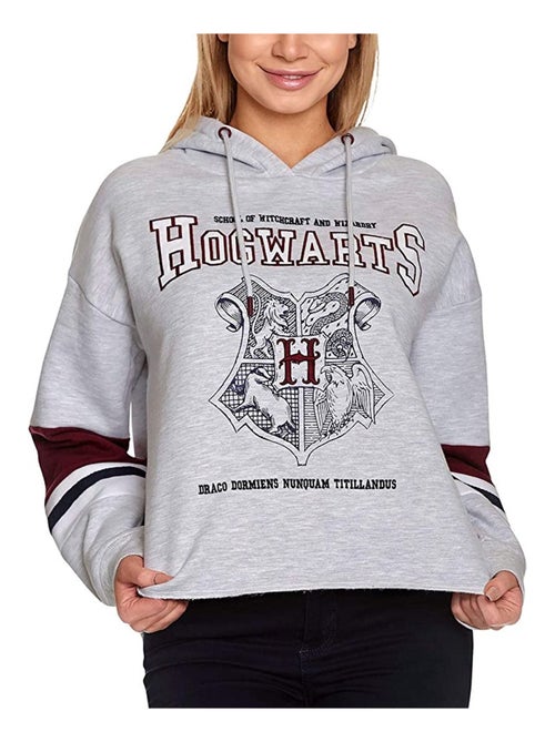 Harry Potter - Sweat à capuche motif/style emblème de Poudlard - Kiabi