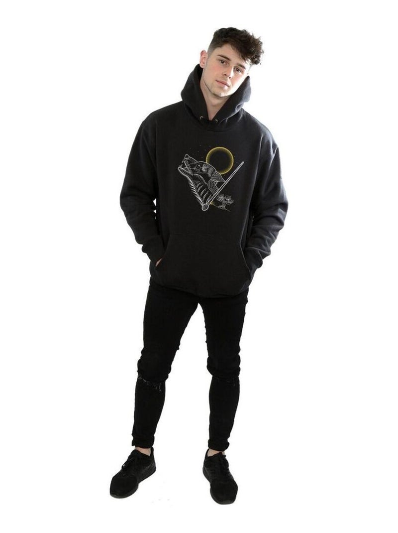 Harry Potter - Sweat à capuche Noir - Kiabi