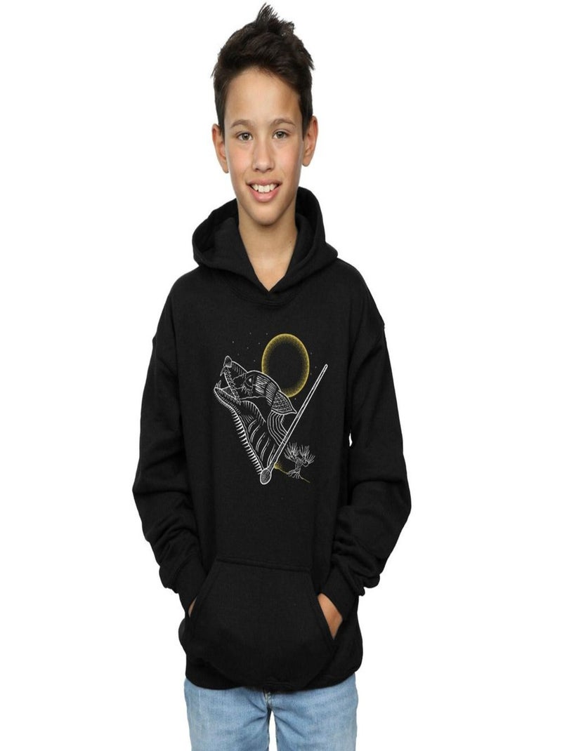 Harry Potter - Sweat à capuche Noir - Kiabi