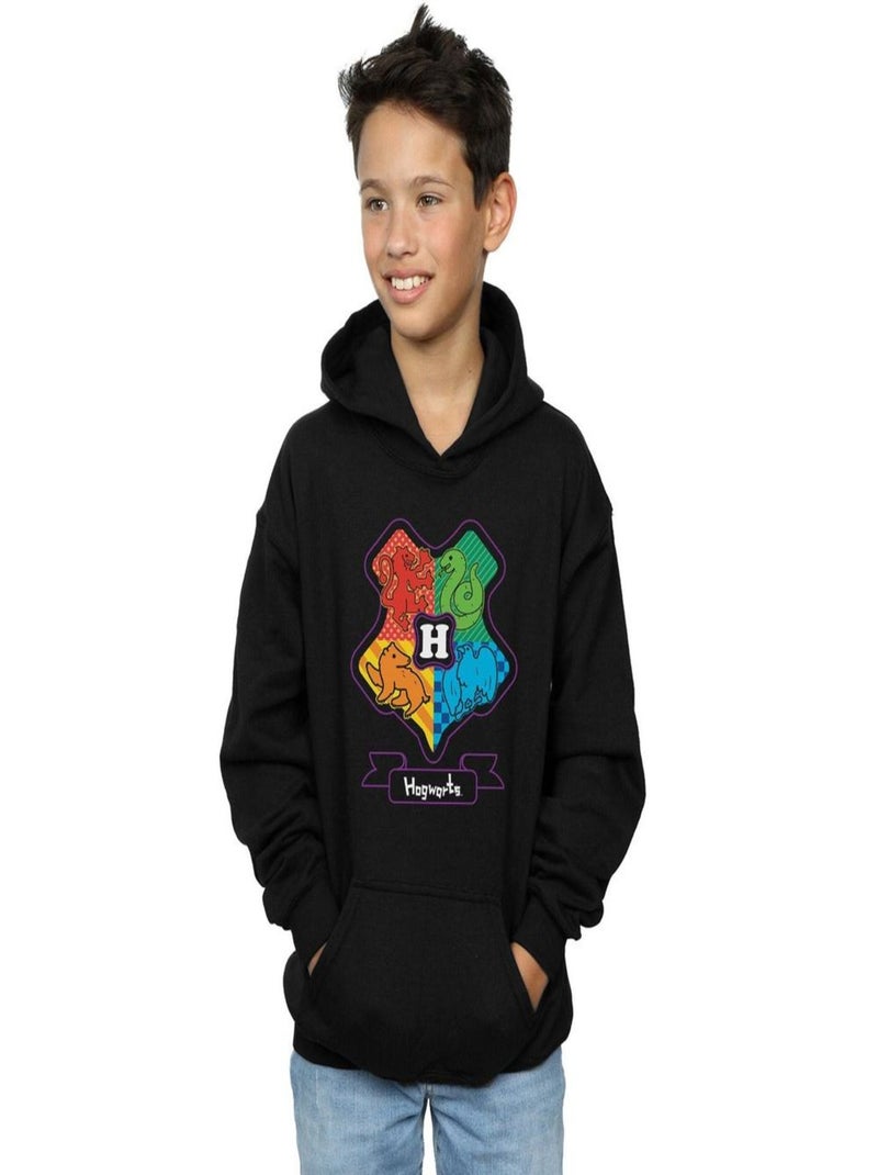 Harry Potter - Sweat à capuche Noir - Kiabi