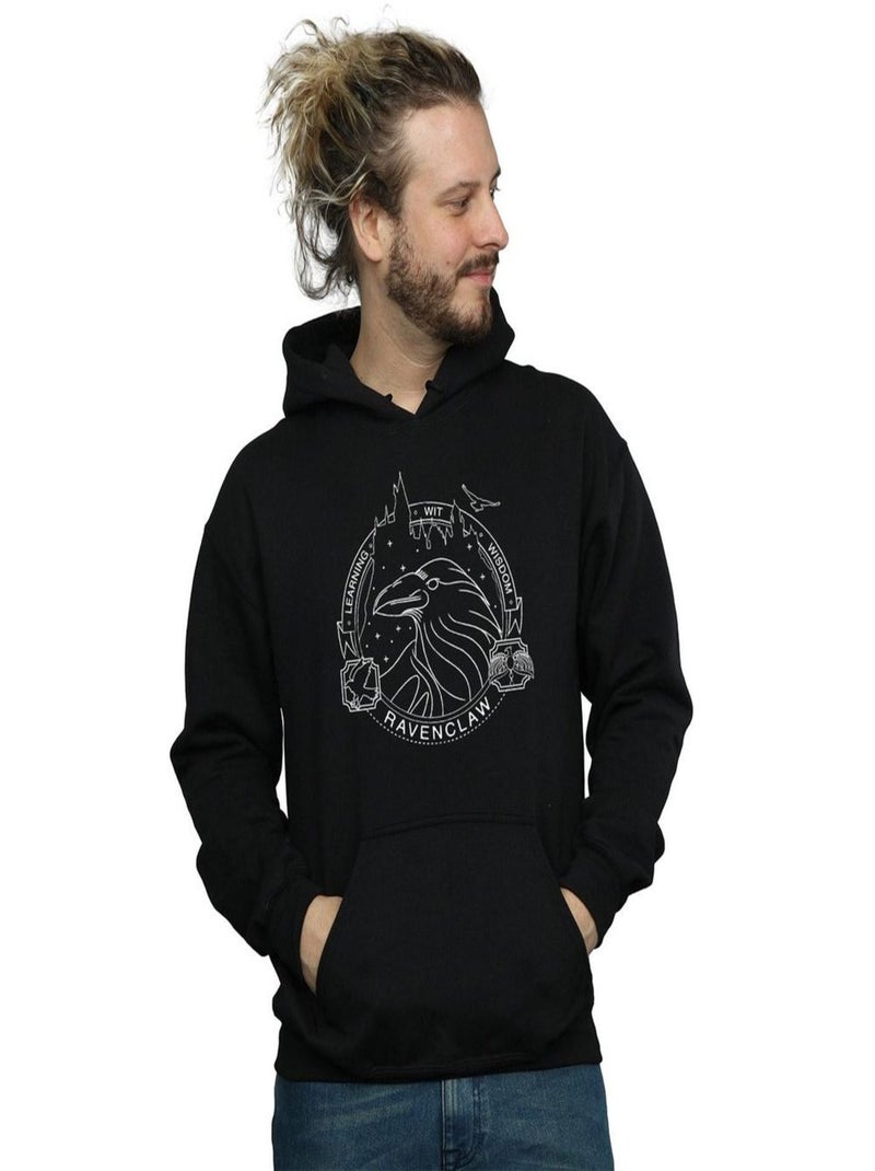 Harry Potter - Sweat à capuche RAVENCLAW Noir - Kiabi